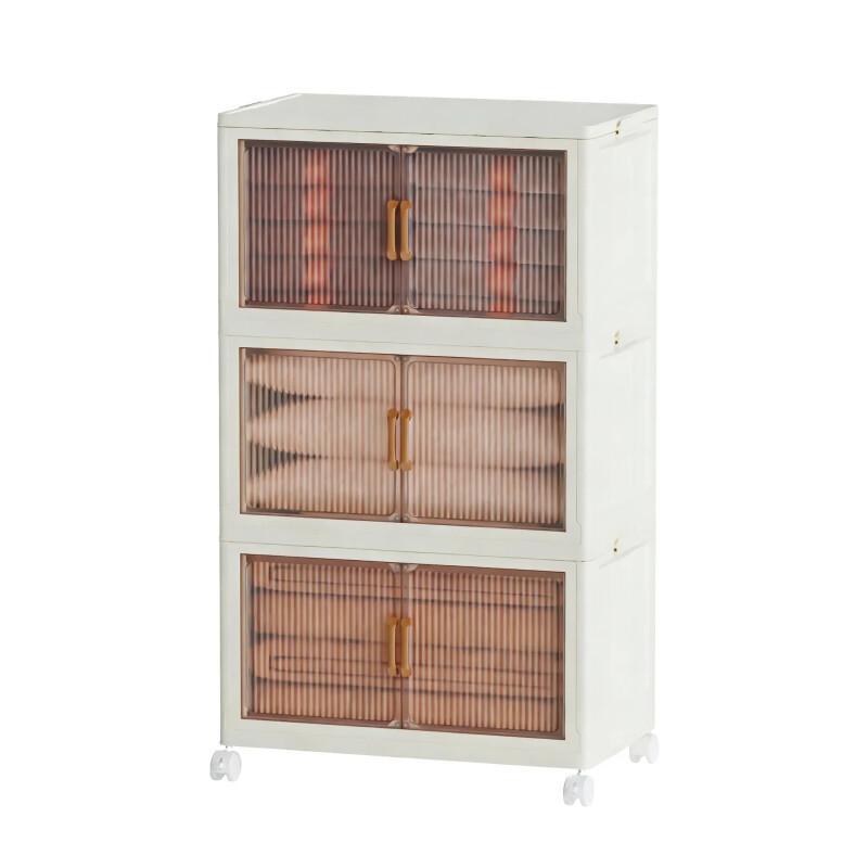 5-Tier Stackable Storage Bins – Collapsible Organizer With Wheels
