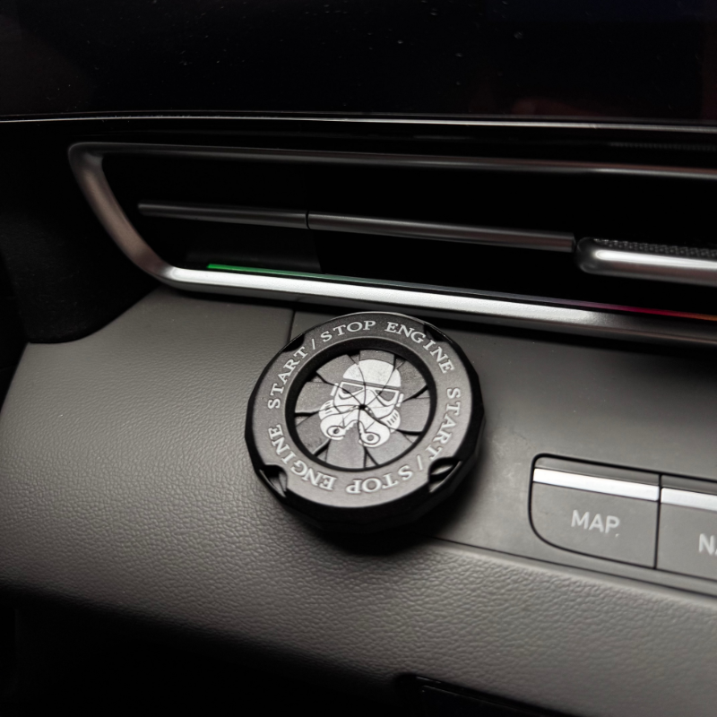 Twist Lock Design Car Start Stop Button Cover