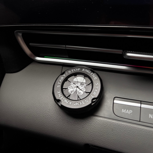 Twist Lock Design Car Start Stop Button Cover