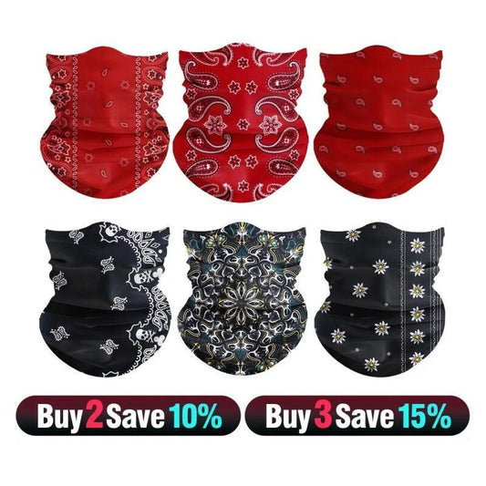 UV Cooling Neck Gaiter Set (6 Pack) – Multi-Use Face Cover