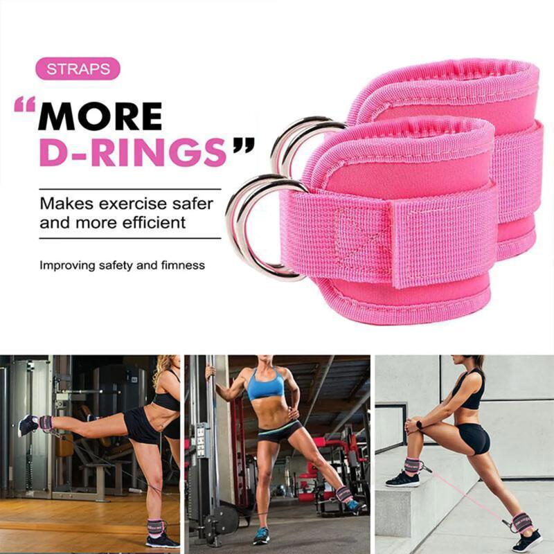 Adjustable Ankle Resistance Bands 5-Pack – Leg & Hip Training Bands For Home Workout, Yoga & Gym Fitness