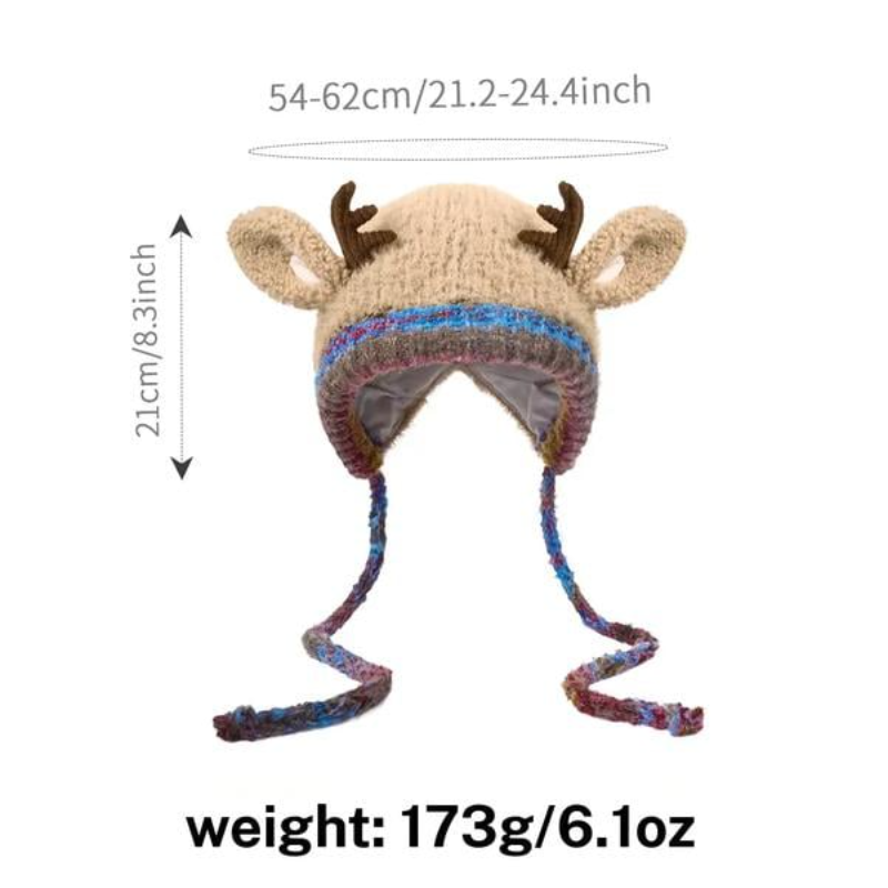 Deer Hat Bag – Christmas Antler Handbag 2-in-1