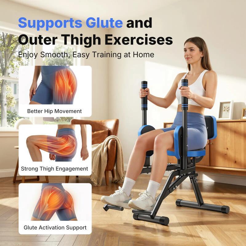 Hip Abductor Machine – Adjustable Glute & Thigh Trainer For Home Gym Hip Sculpting