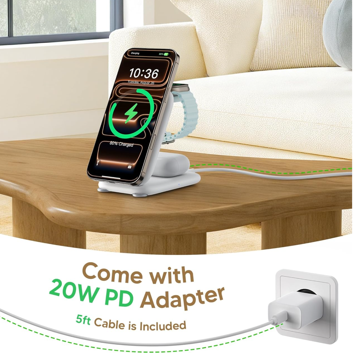 3-in-1 Travel Charging Station