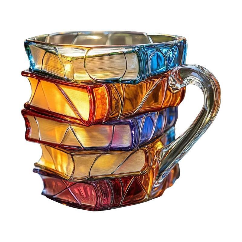 Painted Book Mug