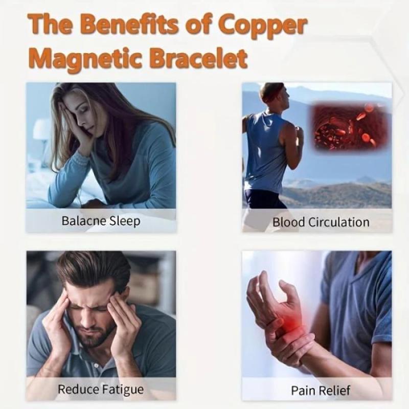 Copper Magnetic Bracelets — Boost Circulation, Ease Fatigue