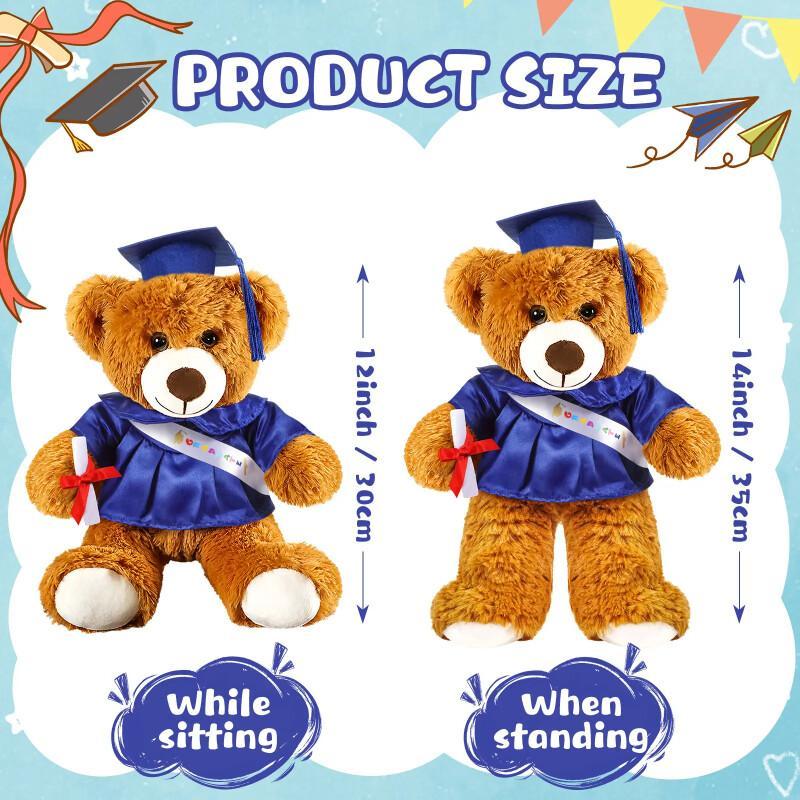 Graduation Teddy Bear 2026 – Plush Gift With Cap & Gown