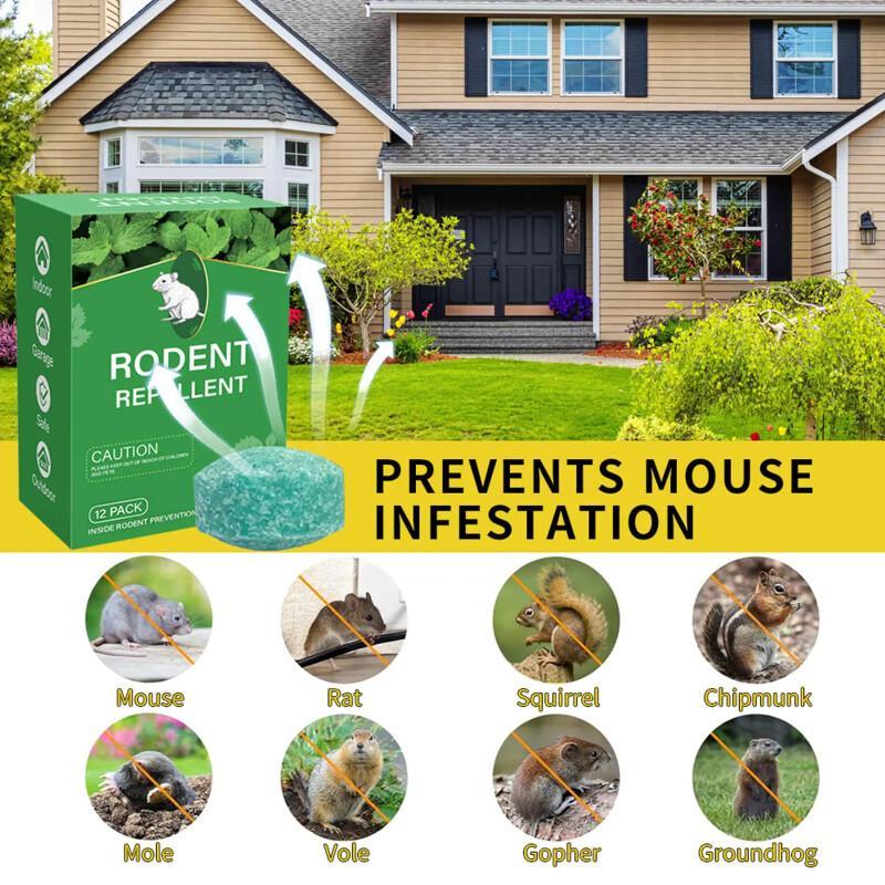 Natural Mouse Repellent Pouches – Peppermint Oil (12 Pack)