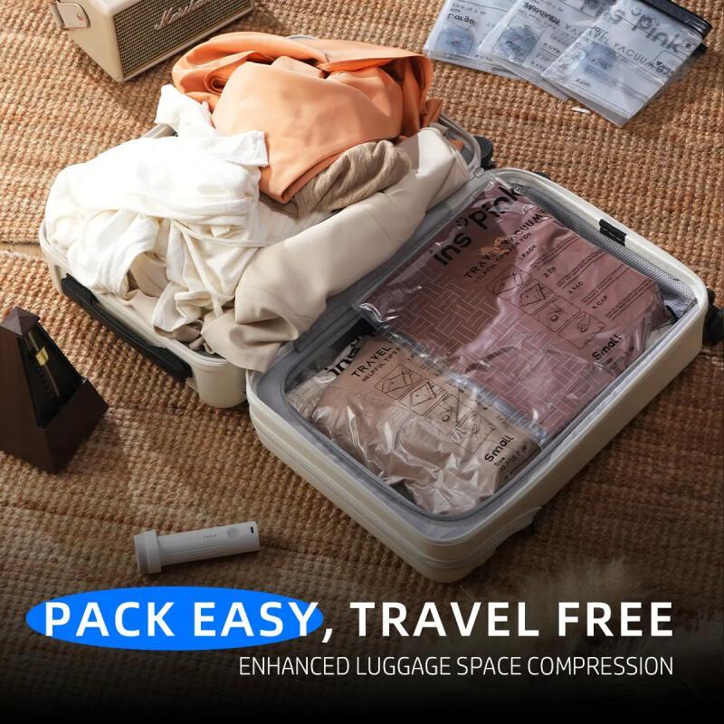 Travel Vacuum Storage Bags – Compact Space Saver With Electric Pump