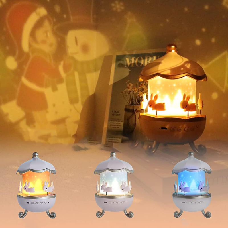 Rotating Kids Night Light With 6 Films