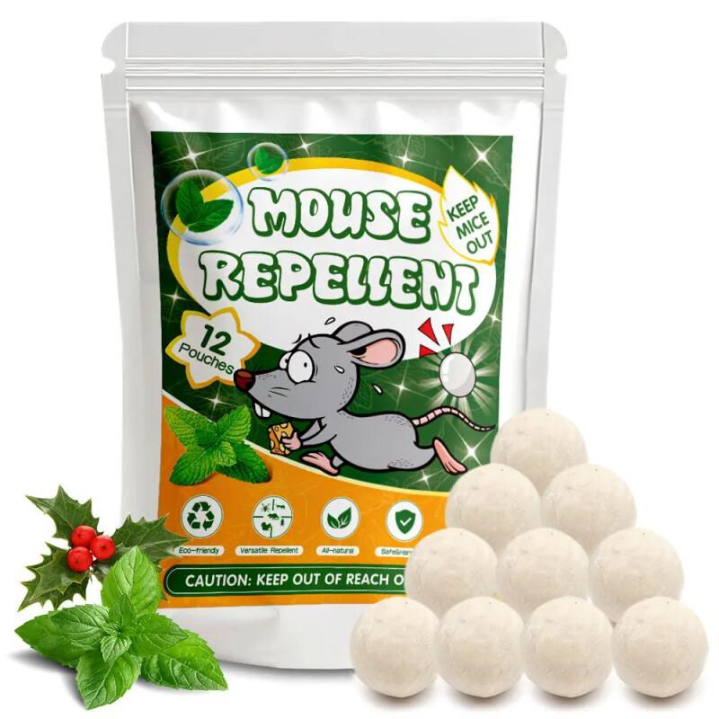 Natural Mouse Repellent Pouches – Peppermint Oil (12 Pack)
