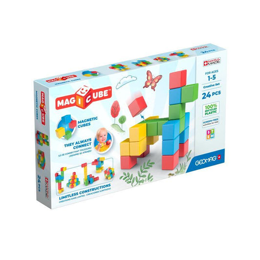Magnetic Building Blocks – STEM Toy For Toddlers (24 Pcs)