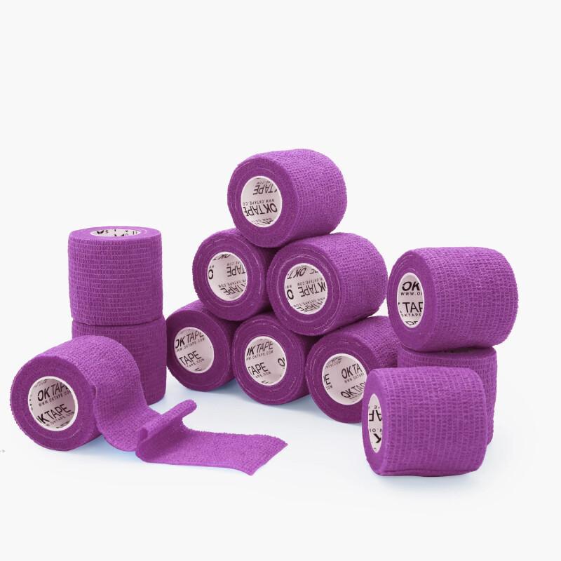 OK TAPE Self Adherent Bandage Wrap 12-Pack – 2" X 5 Yards Non-Woven Vet & Sports Wrap