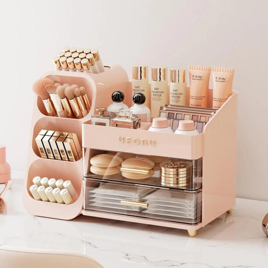 Large Makeup Organizer Box – Multi-Functional Cosmetic Storage