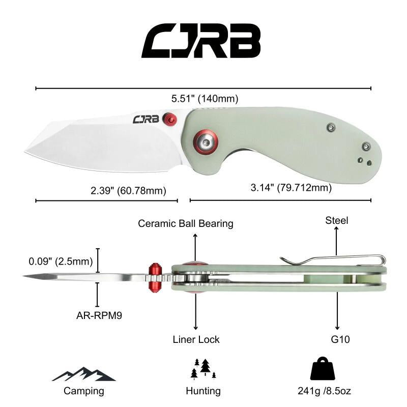 Pocket Knife - AR-RPM9 Steel, G10 Handle EDC Tool