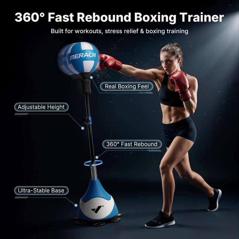 Adjustable Boxing Punching Bag With Stand – Speed Training & Fitness Equipment