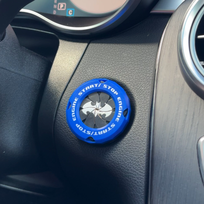 Twist Lock Design Car Start Stop Button Cover