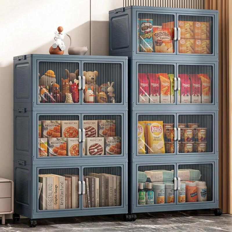 5-Tier Stackable Storage Bins – Collapsible Organizer With Wheels
