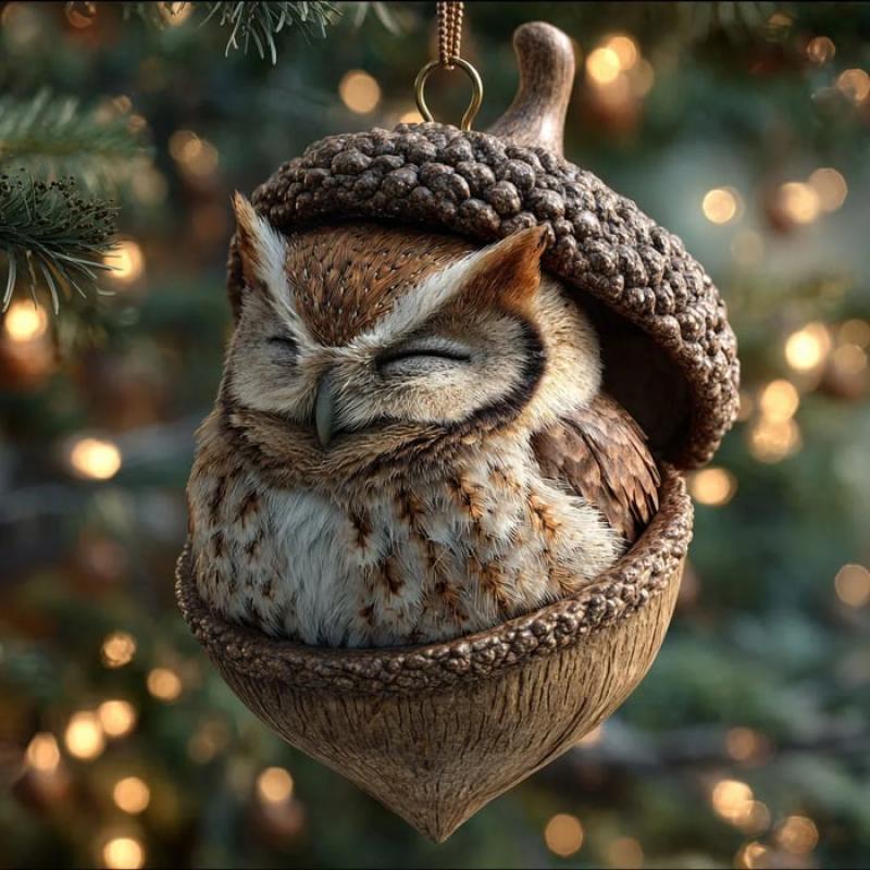 Forest Animal Acorn Ornaments – Cozy Forest Christmas