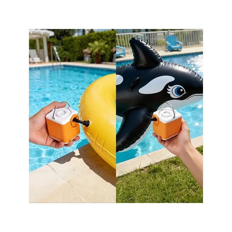 Portable Mini Air Pump For Inflatables With LED Light