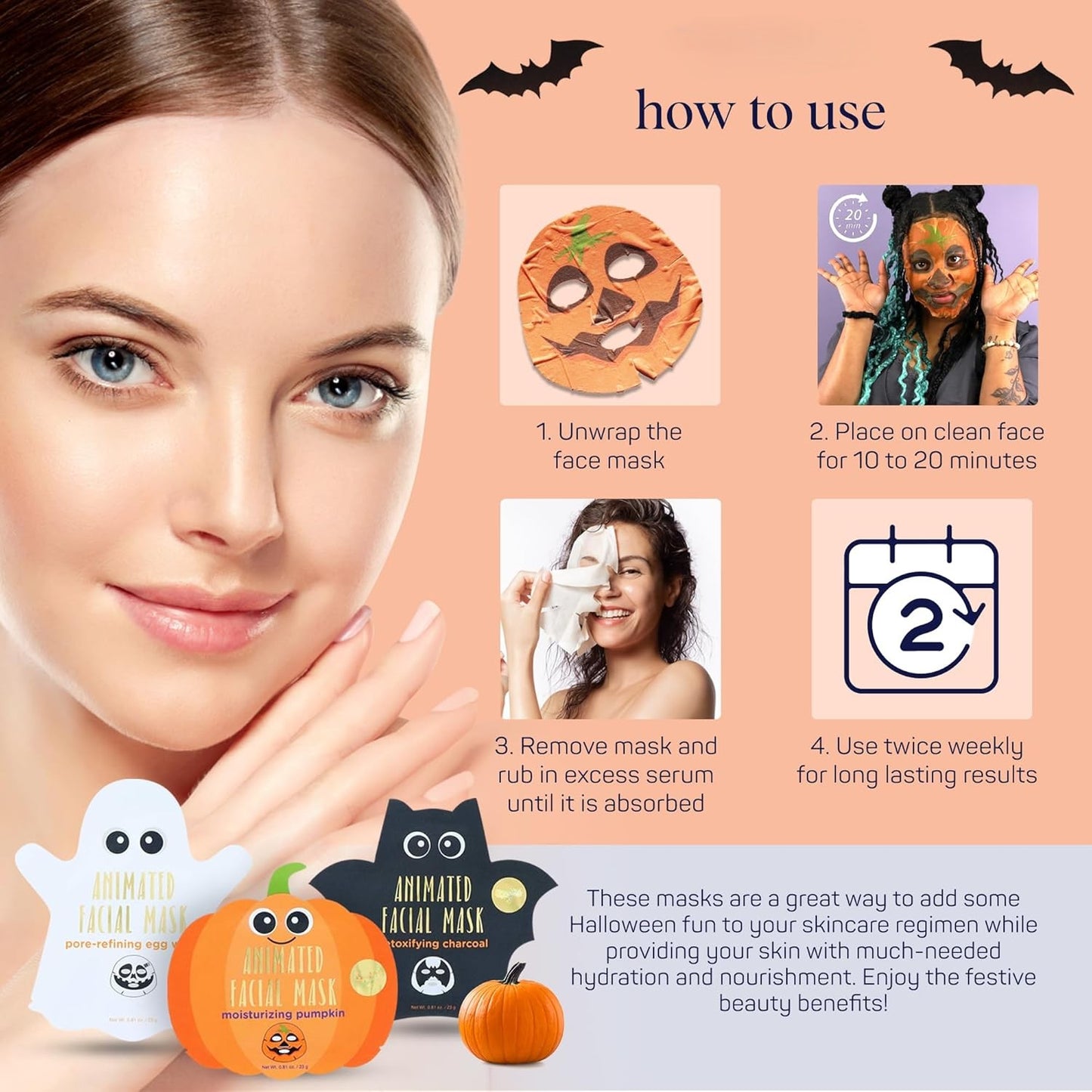 Trick Or Treat Yourself! Creative Halloween Beauty and Skincare Products Gift Pack