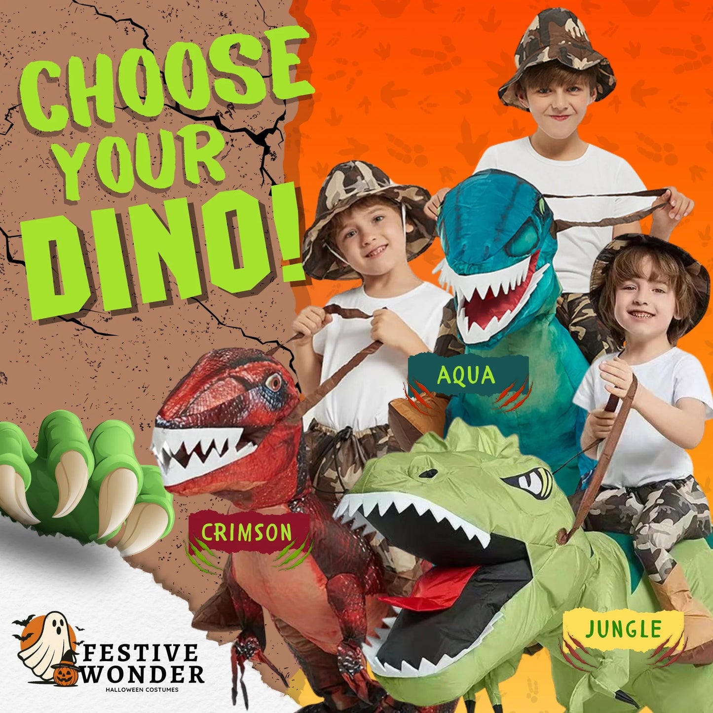 Dino-Mite Inflatable Costume-t-rex Halloween Party Suit With Fan, Fun Inflatable Dinosaur Costume For Adults And Kids