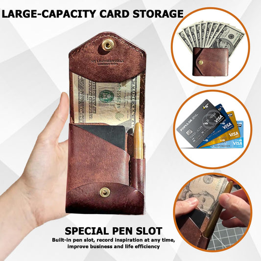 Full-Grain Leather Bifold Wallet For Men