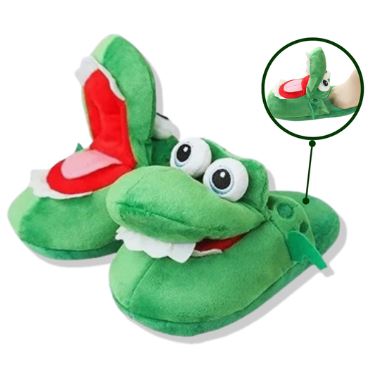 Creative Cute Croco Cotton Slippers