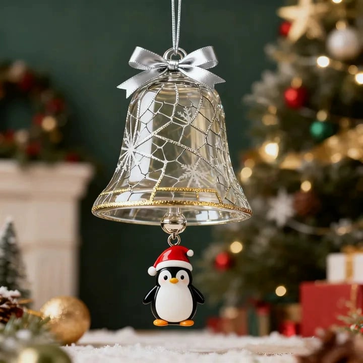 Golden Bell Ornaments: Echoes Of Christmas Joy