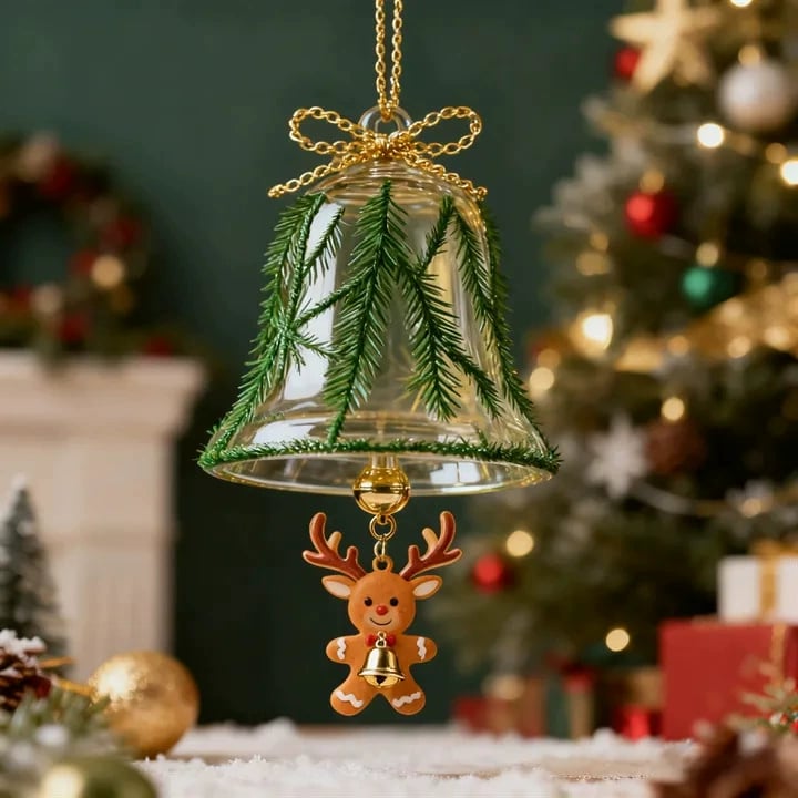 Golden Bell Ornaments: Echoes Of Christmas Joy