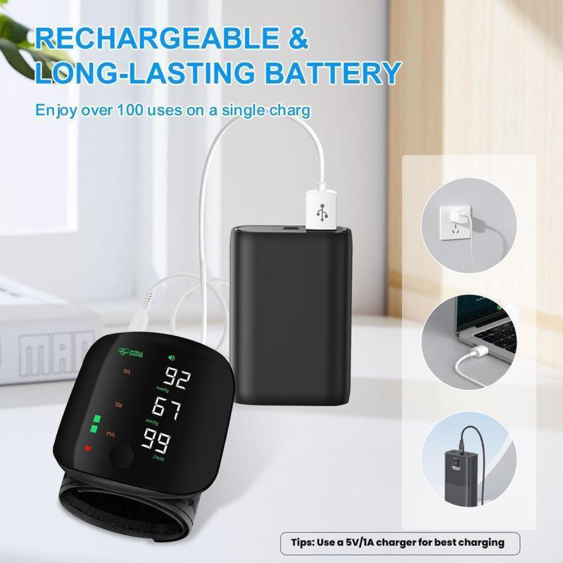 Touch Screen Wrist Blood Pressure Monitor