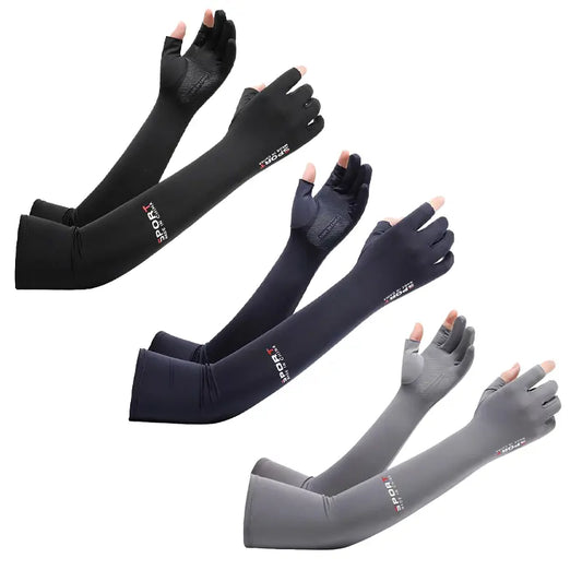 3-Pair Ice Silk Sun Protection Arm Sleeves