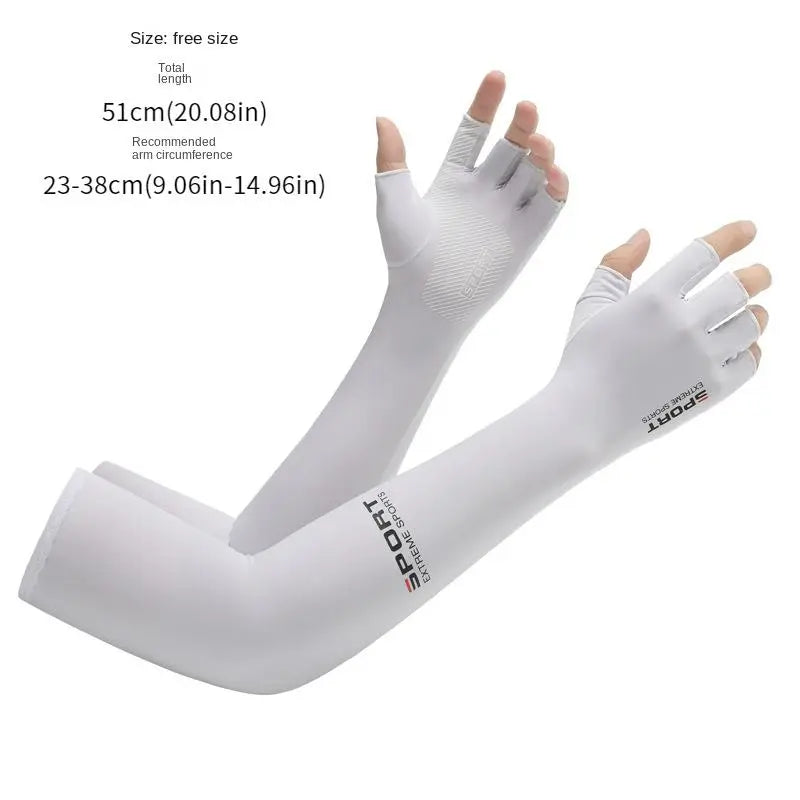 3-Pair Ice Silk Sun Protection Arm Sleeves