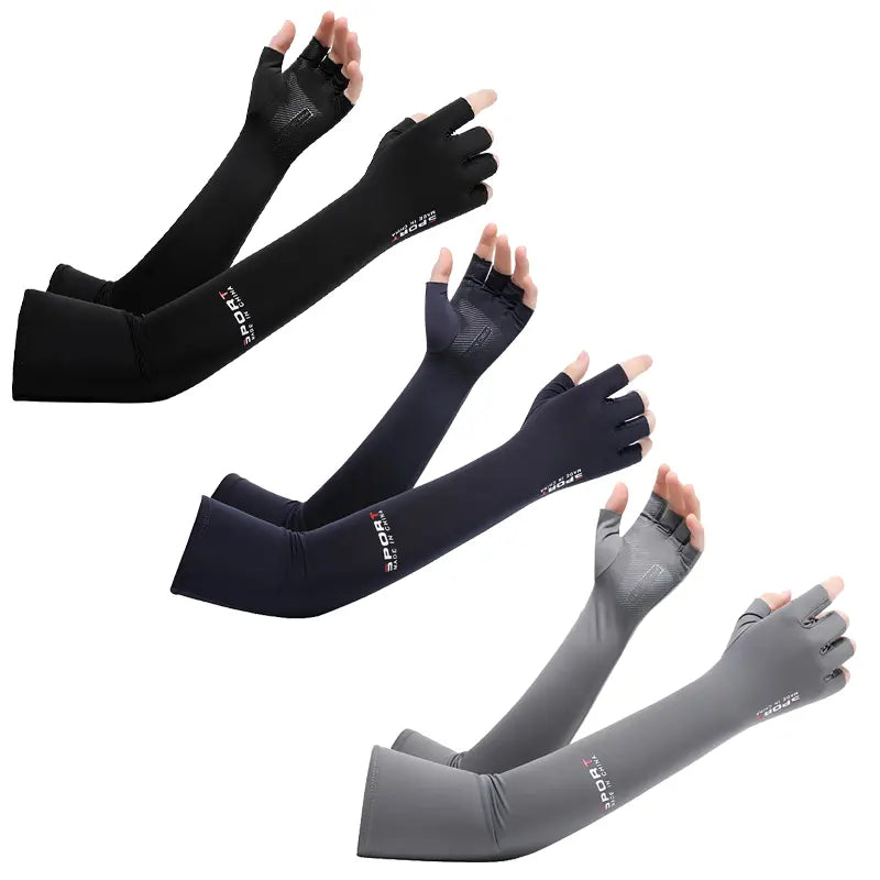 3-Pair Ice Silk Sun Protection Arm Sleeves