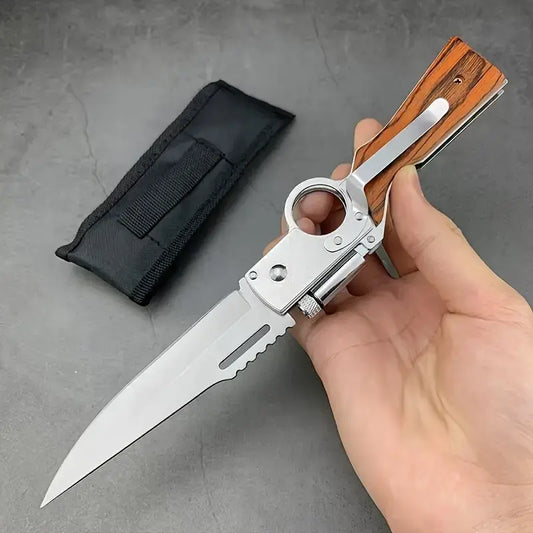 AK47 Folding Knife – 5Cr13MoV Steel, Tactical EDC Tool