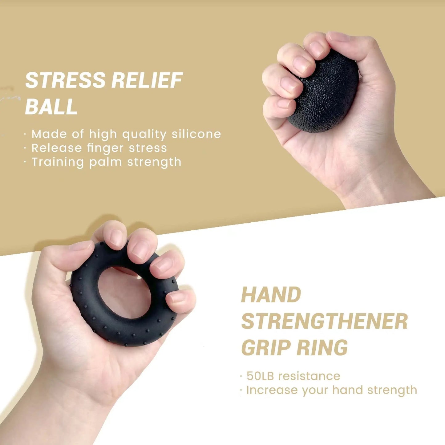 Grip Strengthener Kit – Adjustable Hand & Forearm Trainer (5 Pack)