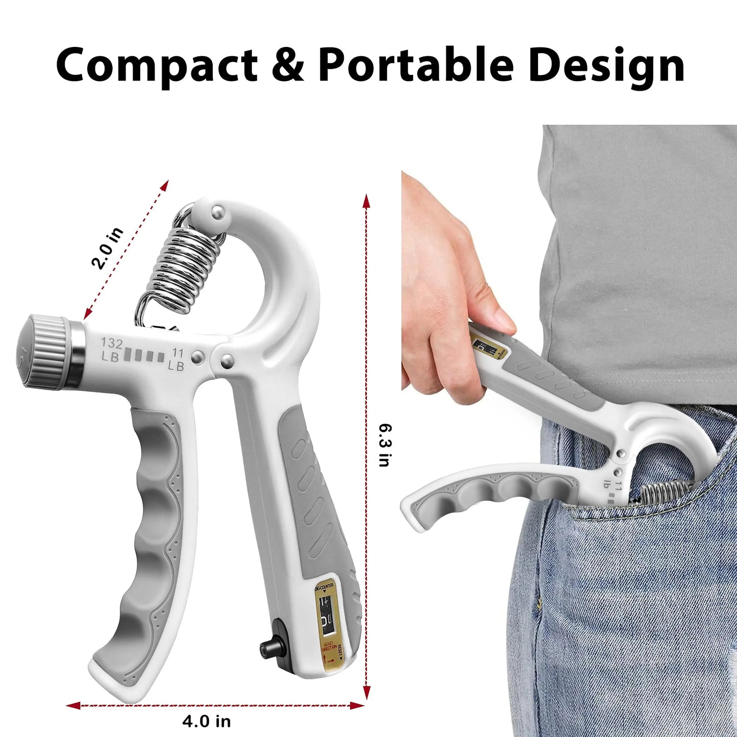 Grip Strengthener Kit – Adjustable Hand & Forearm Trainer (5 Pack)