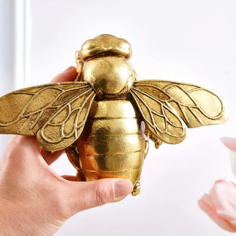 Golden Bee Wall Decor – Resin Art Sculpture