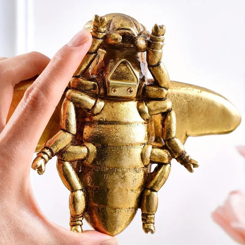 Golden Bee Wall Decor – Resin Art Sculpture