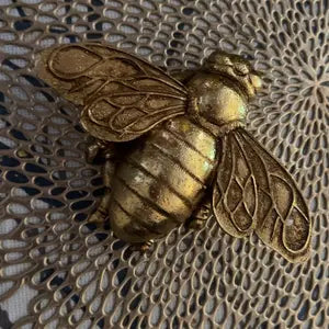 Golden Bee Wall Decor – Resin Art Sculpture