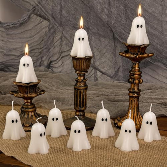 Midnight Spirits White Ghost Candles