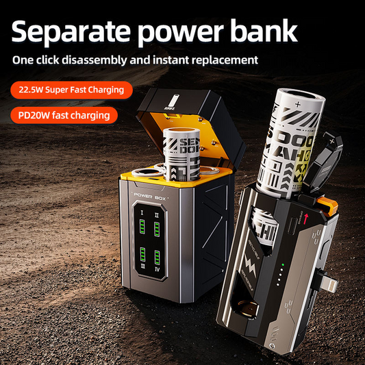 22.5w Fast Charging Power Supply With Replaceable Battery