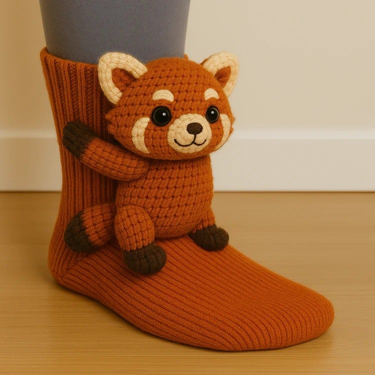 3D Knit Animal Socks