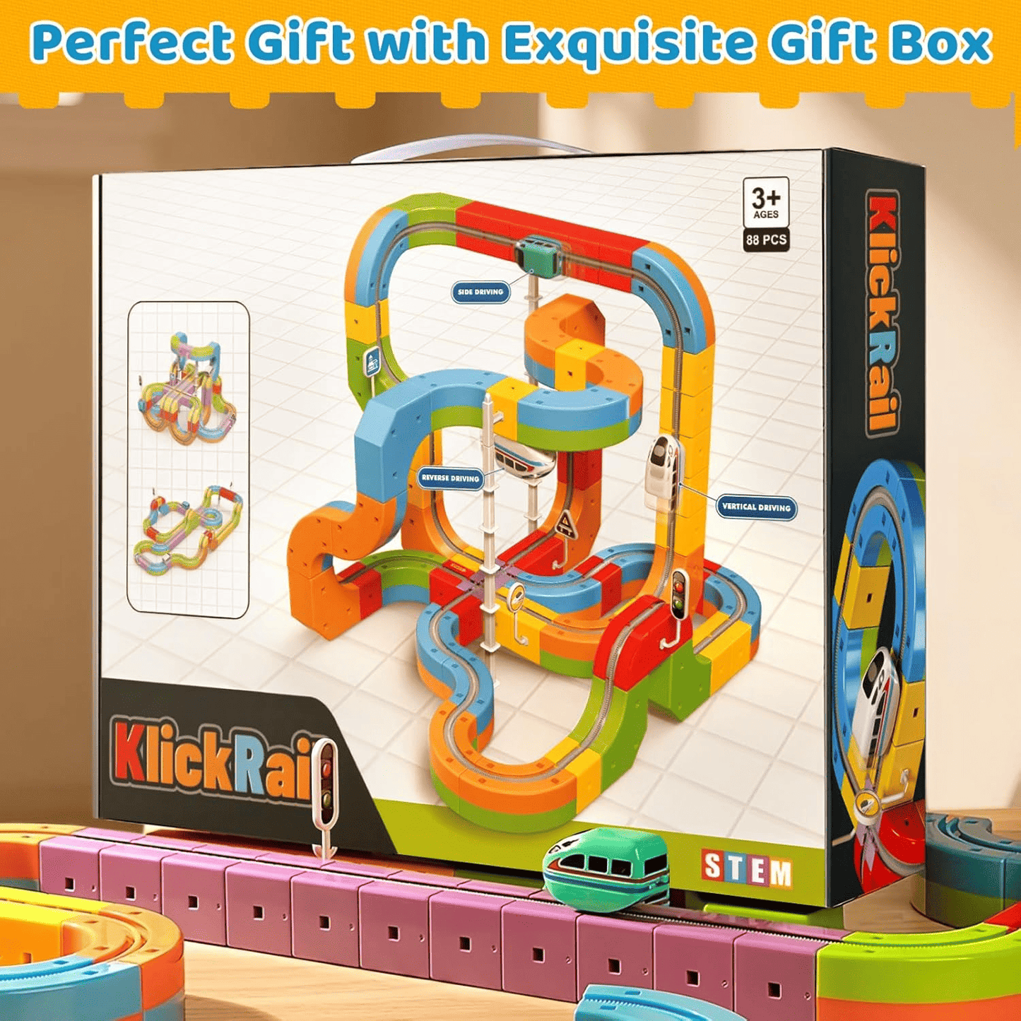 Electric 3D Race Track Set For Kids