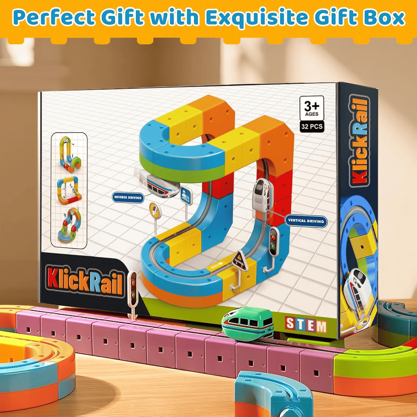Electric 3D Race Track Set For Kids