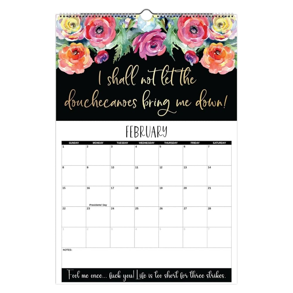 Here We F*cking Go Again: 2026 Swear Calendar For Tired-Ass Women