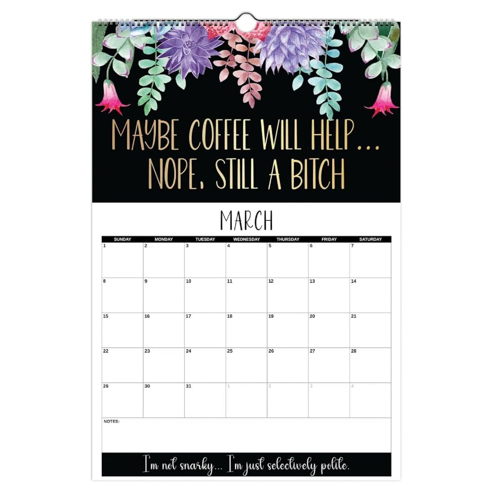 Here We F*cking Go Again: 2026 Swear Calendar For Tired-Ass Women