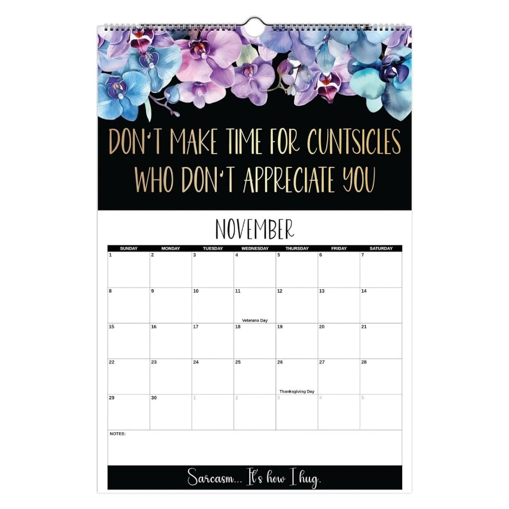 Here We F*cking Go Again: 2026 Swear Calendar For Tired-Ass Women