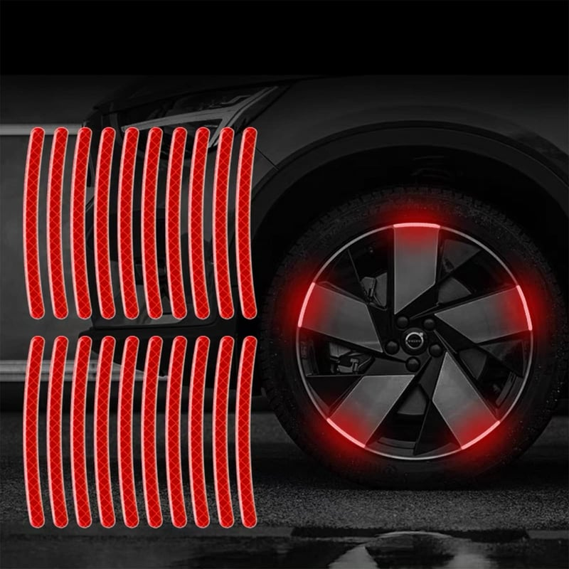 80-Piece Reflective Wheel Strip Kit