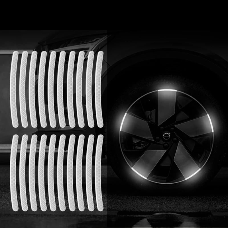 80-Piece Reflective Wheel Strip Kit